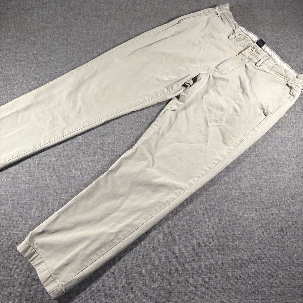 J.Crew Broken-In Chino Mens 32x30 Khaki Tan Straight Leg 100% Cotton Pants